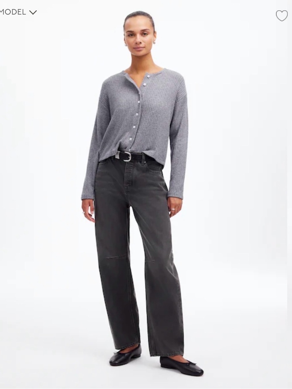 Madewell The Darts Barrel-Leg Jean